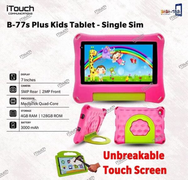 B-77s Plus Kids Tablet - Single Sim