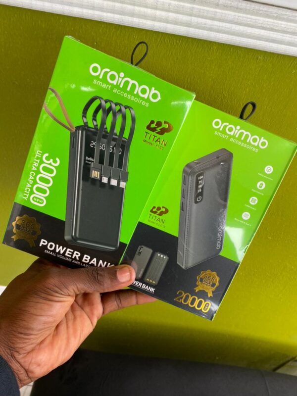 oraima - Power Bank, 30000 ULTRA CAPACITY