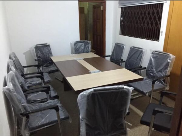 Dinner table with chairs