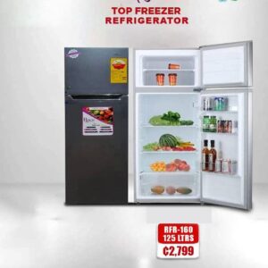 Top Freezer Refrigerator, 125Litres