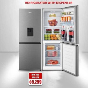 Refrigerator with Dispenser, 309Litres