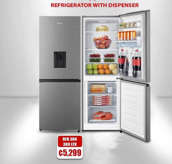 Refrigerator with Dispenser, 309Litres