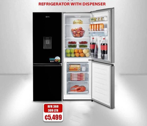Refrigerator with Dispenser, 309Litres